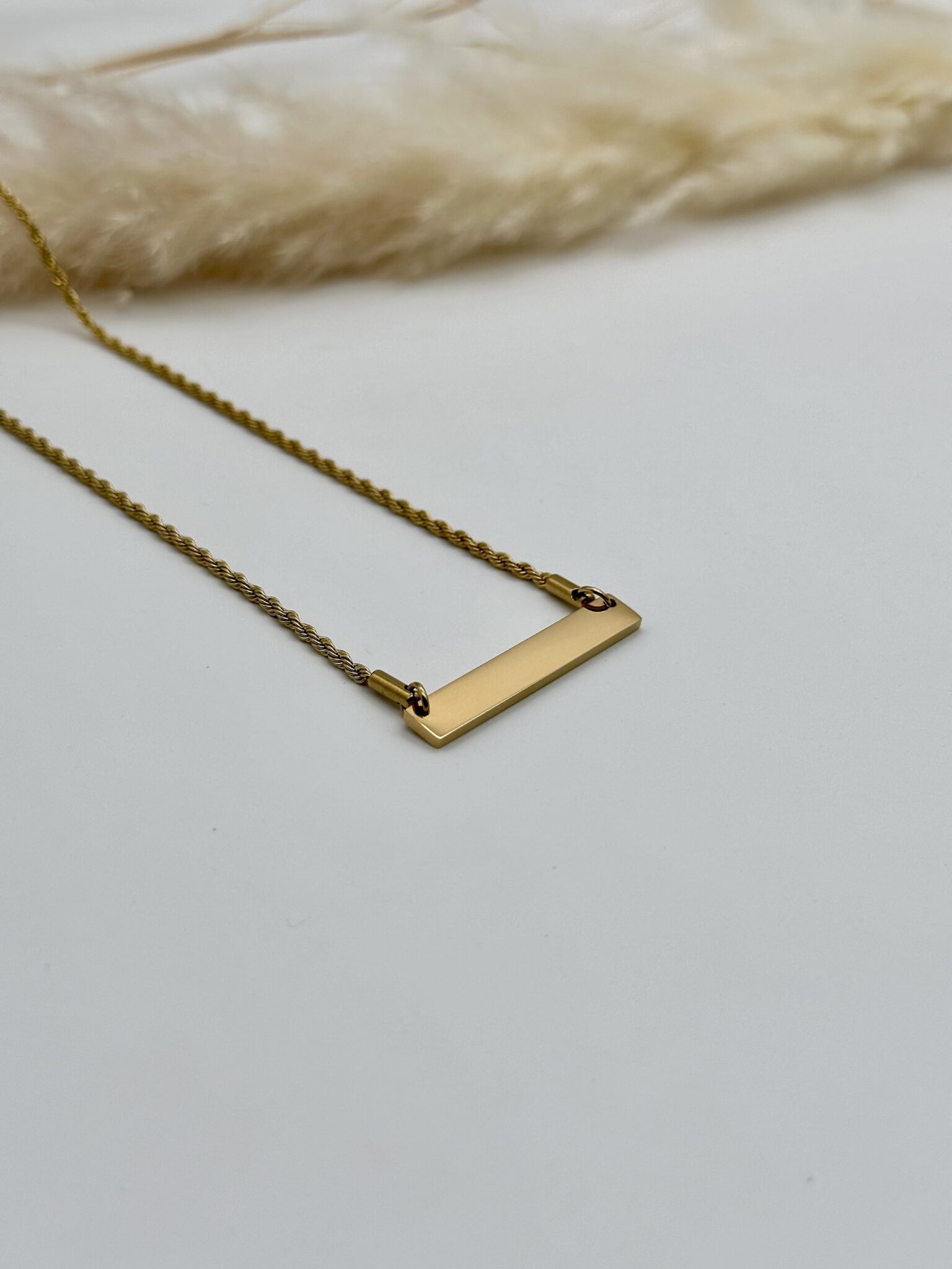 Minimal Rope Chain Rope Minimalist Necklace – Elegance Boutique Mauritius